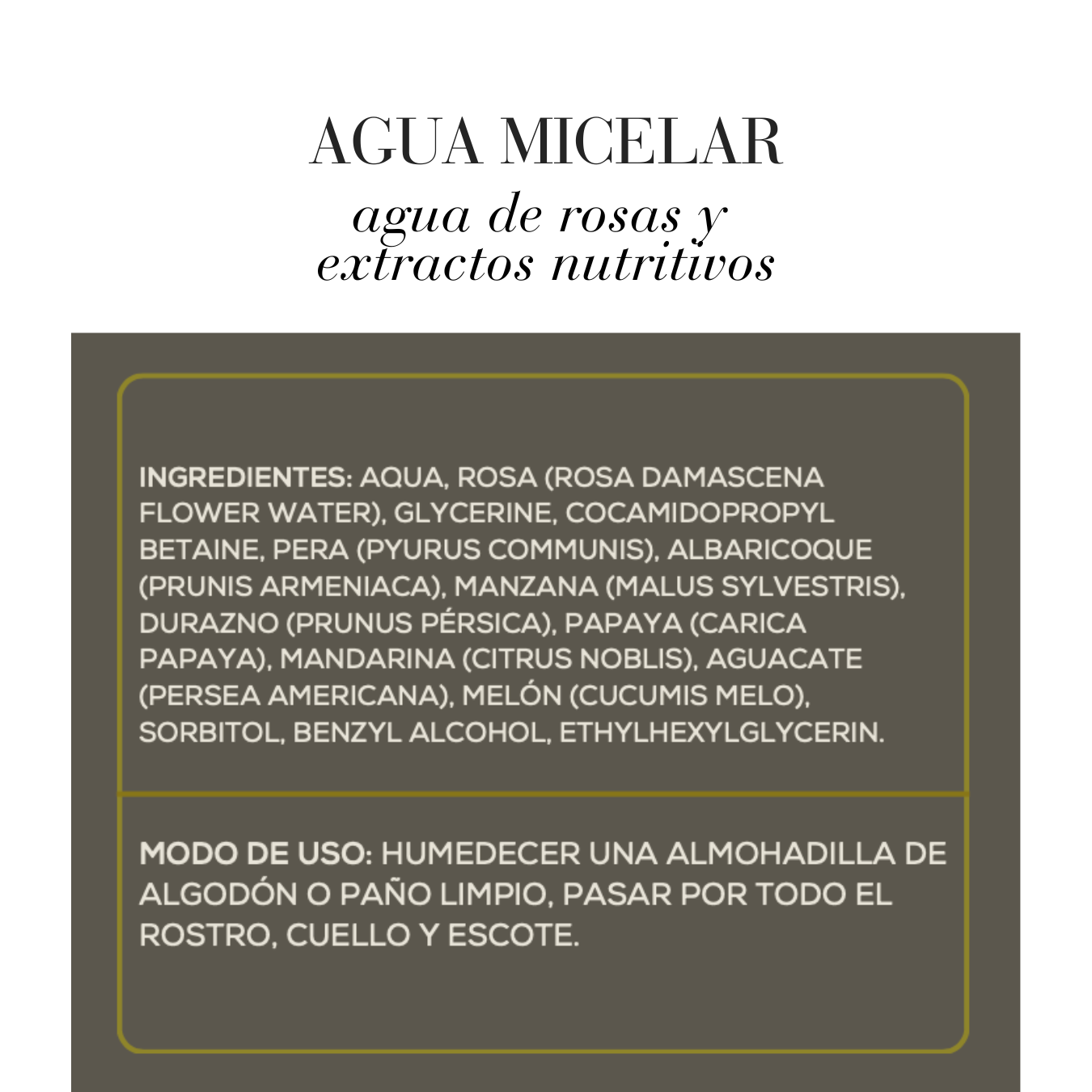AGUA MICELAR